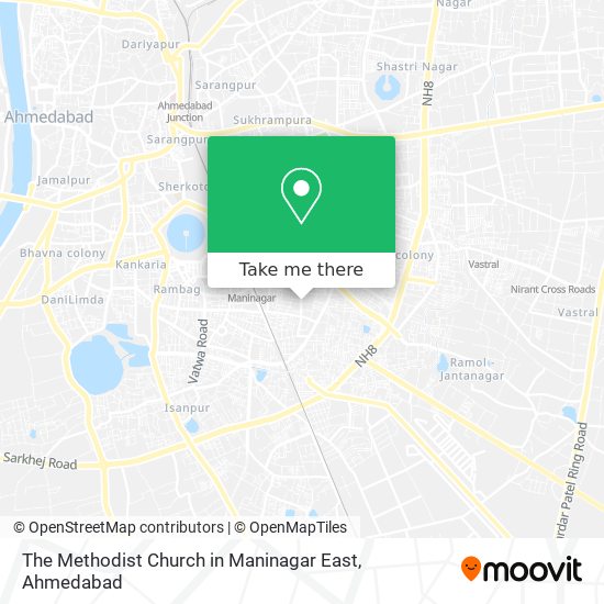 The Methodist Church in Maninagar East map