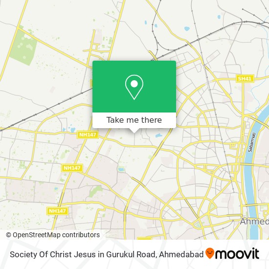 Society Of Christ Jesus in Gurukul Road map