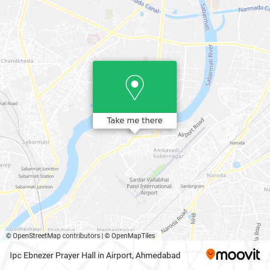 Ipc Ebnezer Prayer Hall in Airport map