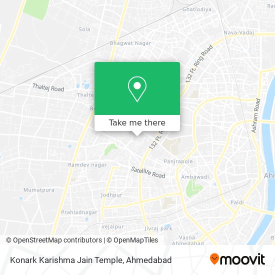 Konark Karishma Jain Temple map