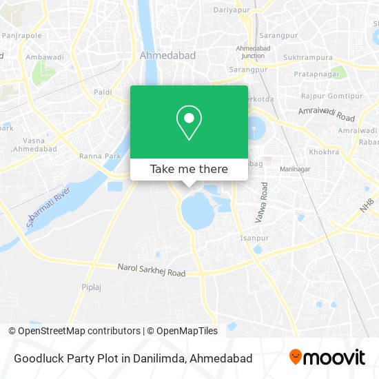 Goodluck Party Plot in Danilimda map