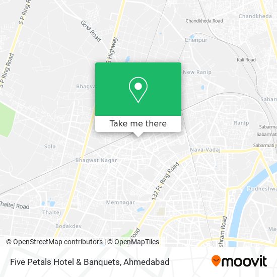 Five Petals Hotel & Banquets map