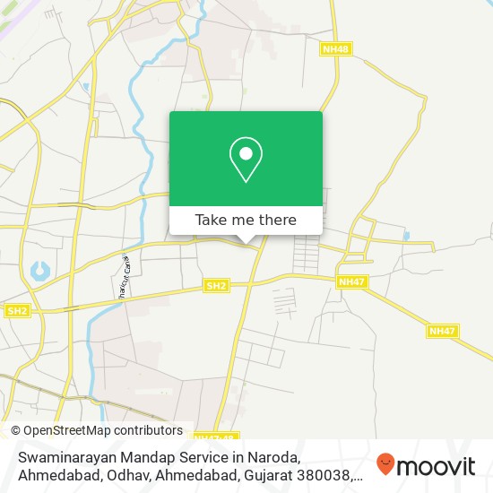 Swaminarayan Mandap Service in Naroda, Ahmedabad, Odhav, Ahmedabad, Gujarat 380038, India map