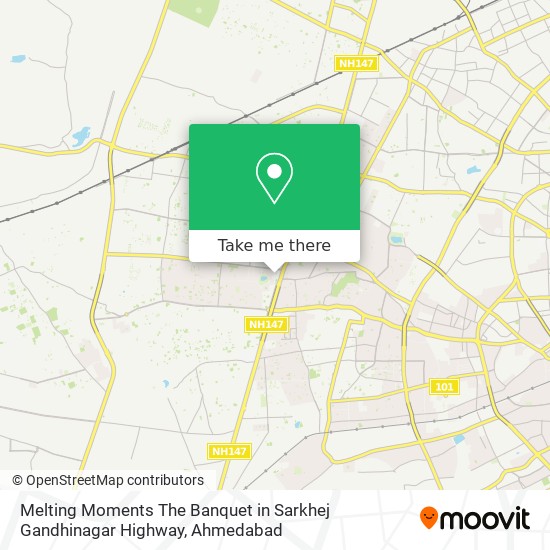Melting Moments The Banquet in Sarkhej Gandhinagar Highway map