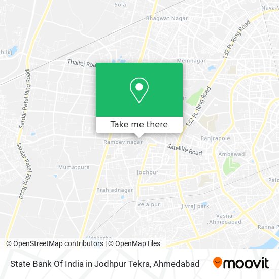 State Bank Of India in Jodhpur Tekra map