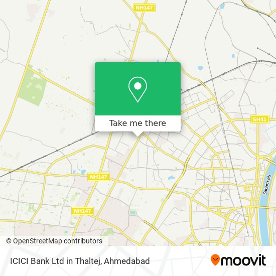 ICICI Bank Ltd in Thaltej map