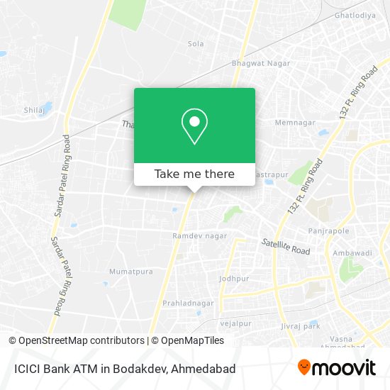 ICICI Bank ATM in Bodakdev map