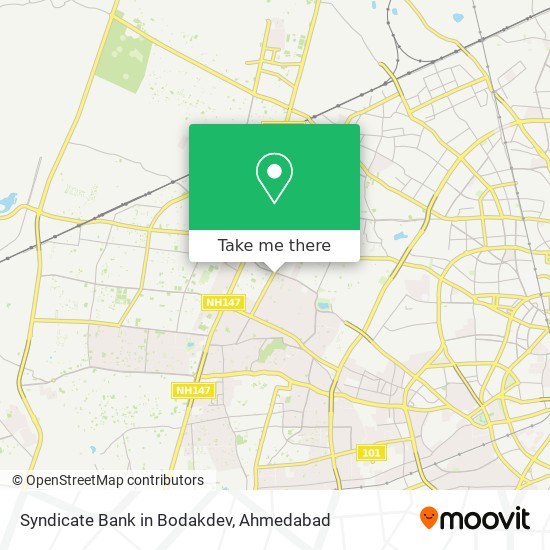 Syndicate Bank in Bodakdev map