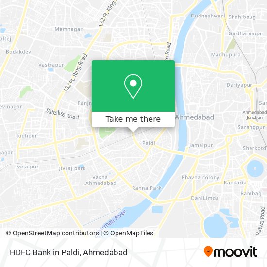 HDFC Bank in Paldi map