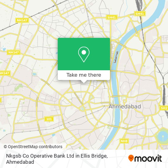 Nkgsb Co Operative Bank Ltd in Ellis Bridge map