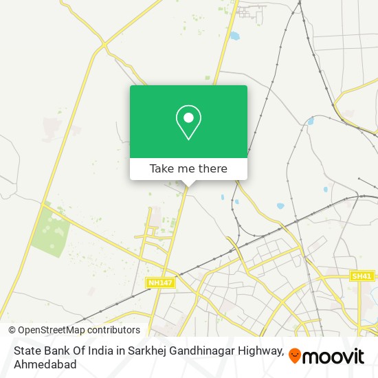 State Bank Of India in Sarkhej Gandhinagar Highway map