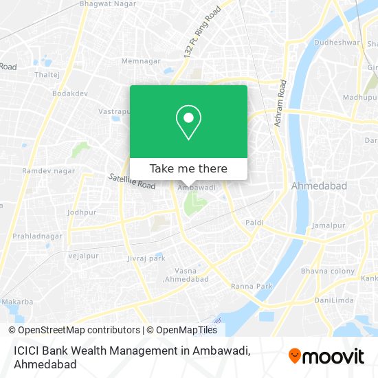 ICICI Bank Wealth Management in Ambawadi map