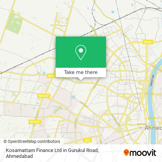Kosamattam Finance Ltd in Gurukul Road map