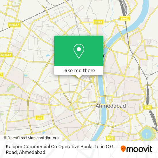 Kalupur Commercial Co Operative Bank Ltd in C G Road map