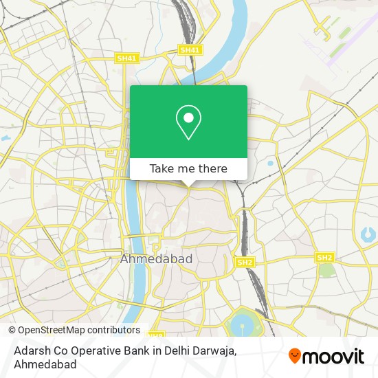 Adarsh Co Operative Bank in Delhi Darwaja map