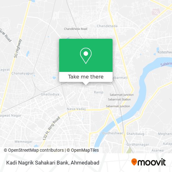 Kadi Nagrik Sahakari Bank map