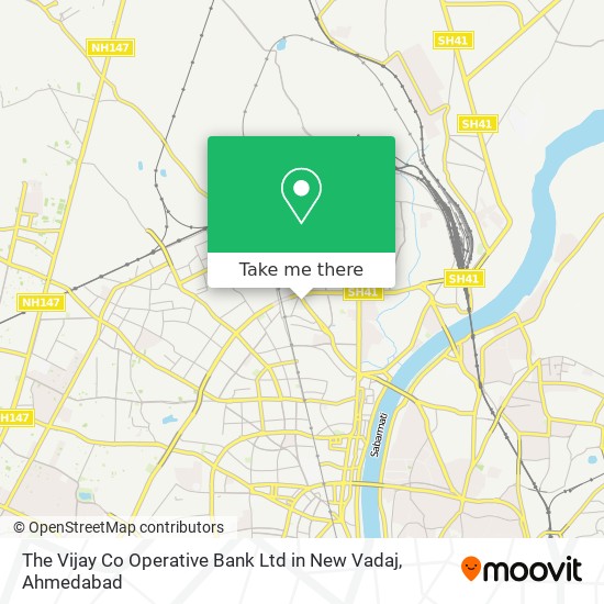 The Vijay Co Operative Bank Ltd in New Vadaj map