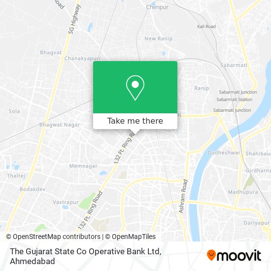 The Gujarat State Co Operative Bank Ltd map