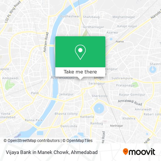 Vijaya Bank in Manek Chowk map