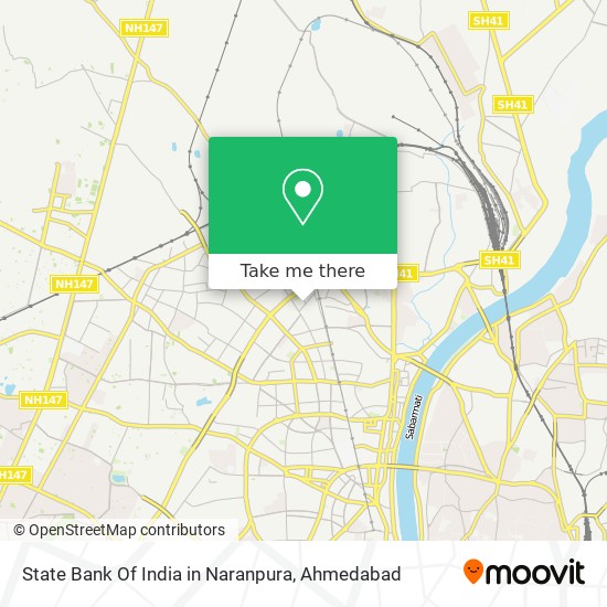 State Bank Of India in Naranpura map