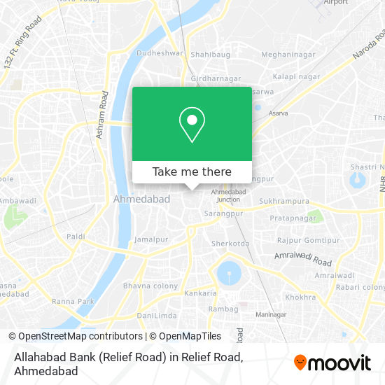 Allahabad Bank (Relief Road) in Relief Road map