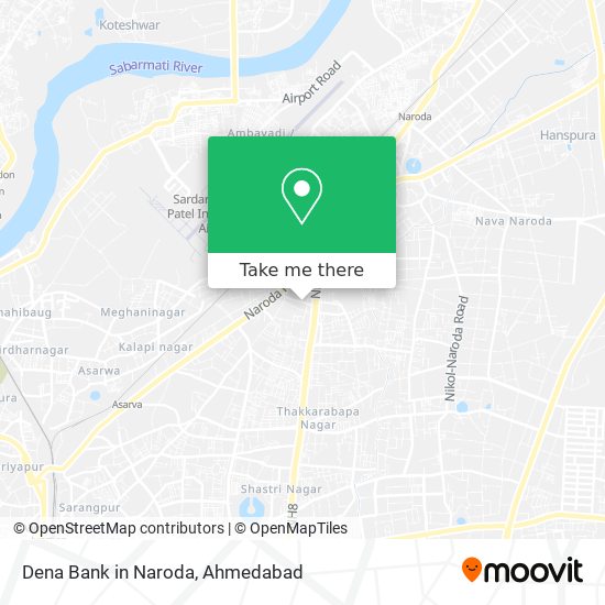 Dena Bank in Naroda map