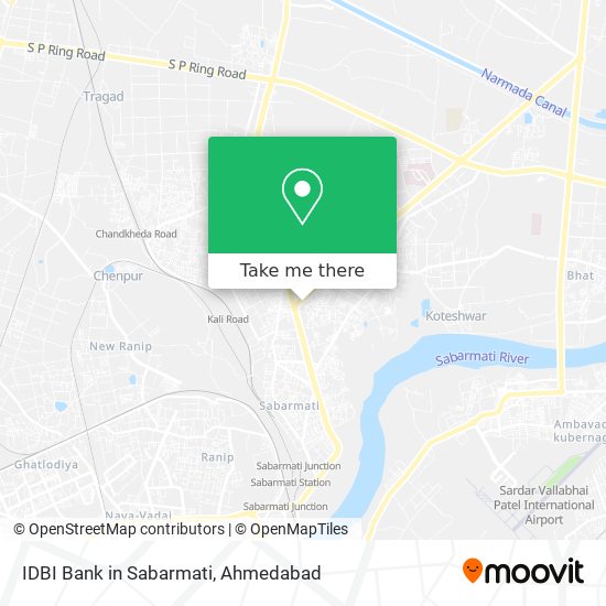 IDBI Bank in Sabarmati map