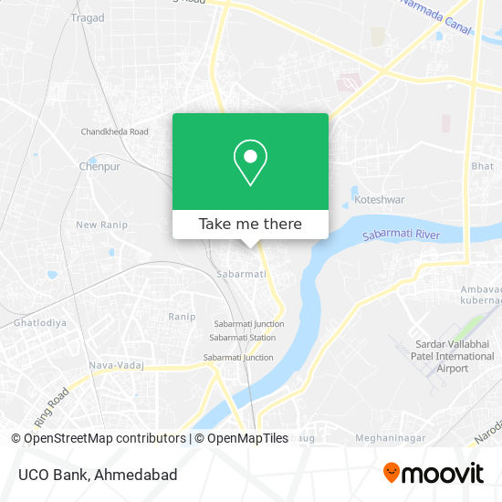 UCO Bank map