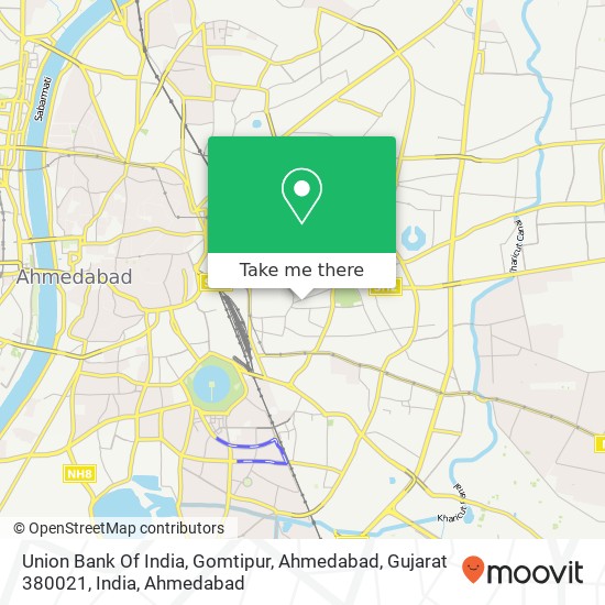 Union Bank Of India, Gomtipur, Ahmedabad, Gujarat 380021, India map