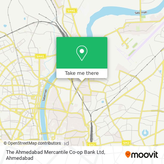 The Ahmedabad Mercantile Co-op Bank Ltd map