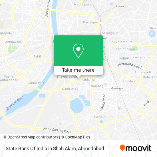 State Bank Of India in Shah Alam map