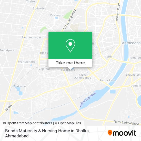 Brinda Maternity & Nursing Home in Dholka map