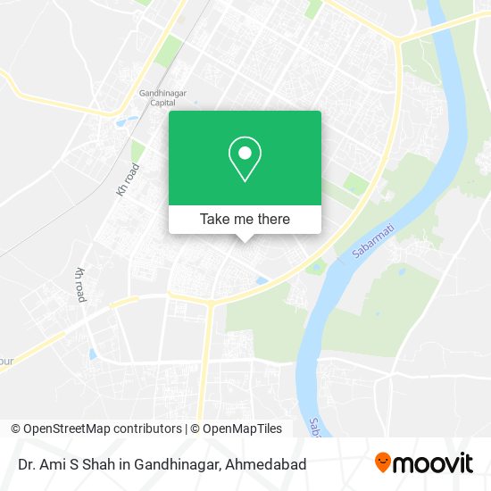 Dr. Ami S Shah in Gandhinagar map