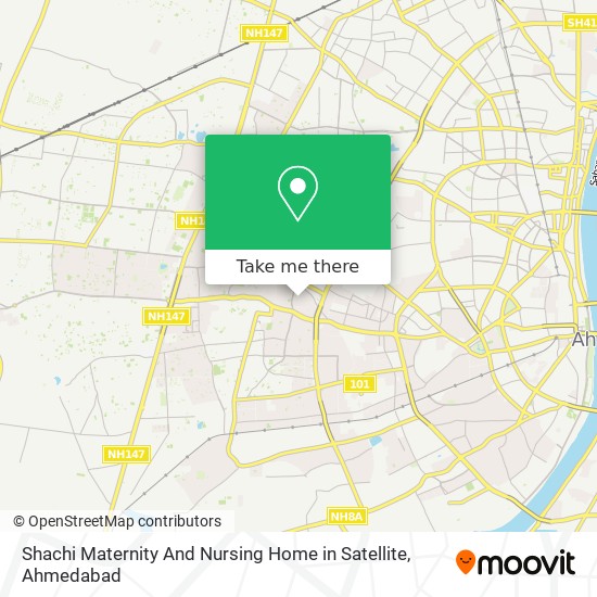Shachi Maternity And Nursing Home in Satellite map