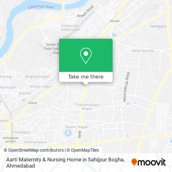Aarti Maternity & Nursing Home in Sahijpur Bogha map