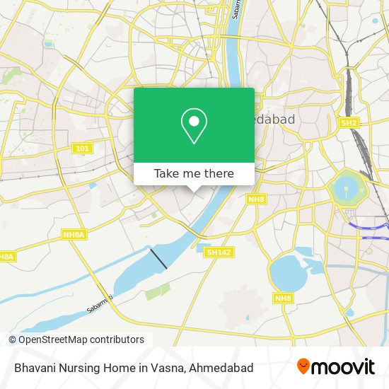 Bhavani Nursing Home in Vasna map