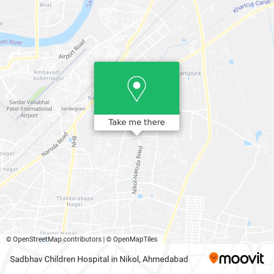 Sadbhav Children Hospital in Nikol map