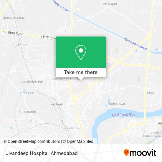 Jivandeep Hospital map
