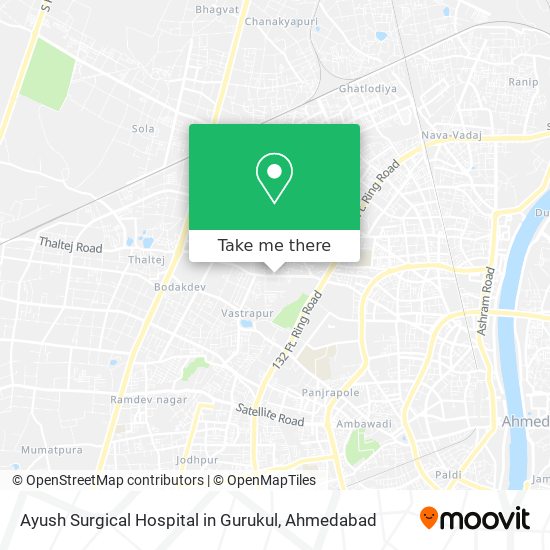 Ayush Surgical Hospital in Gurukul map