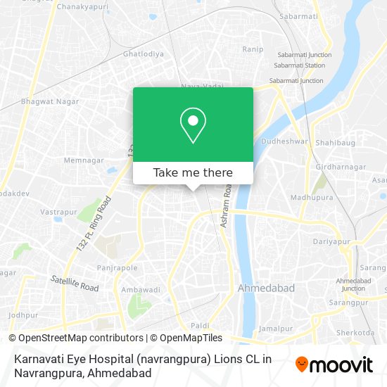 Karnavati Eye Hospital (navrangpura) Lions CL in Navrangpura map