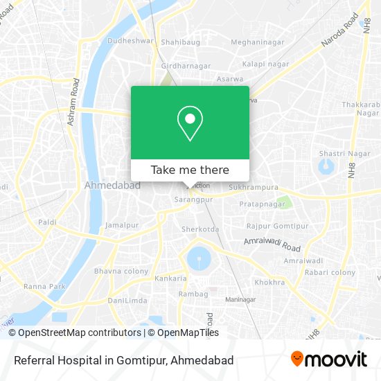 Referral Hospital in Gomtipur map