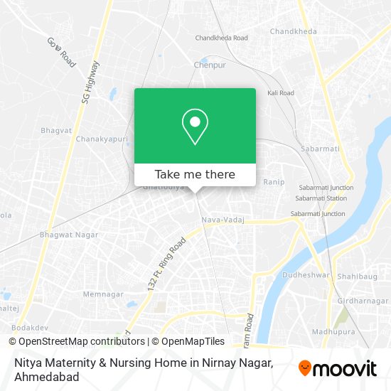 Nitya Maternity & Nursing Home in Nirnay Nagar map