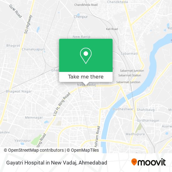 Gayatri Hospital in New Vadaj map