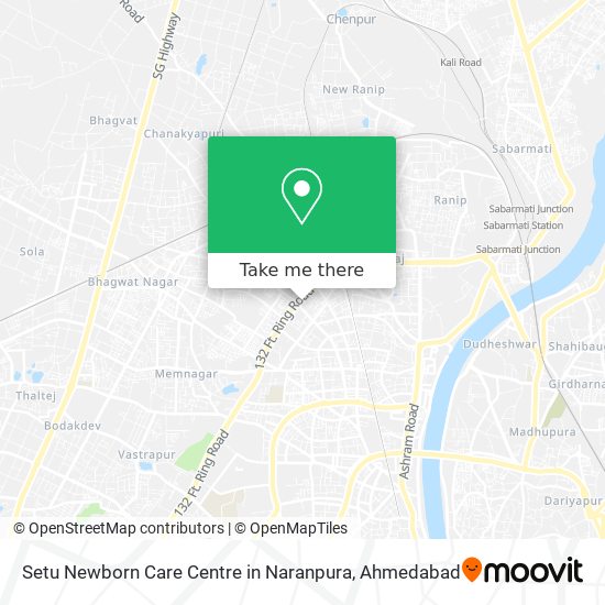 Setu Newborn Care Centre in Naranpura map