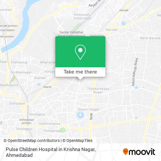 Pulse Children Hospital in Krishna Nagar map