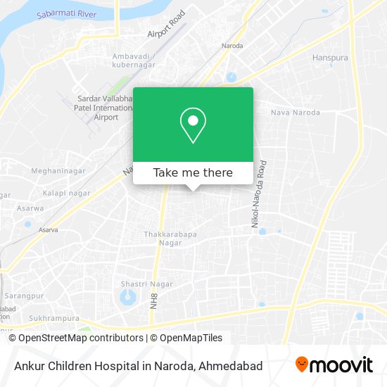 Ankur Children Hospital in Naroda map