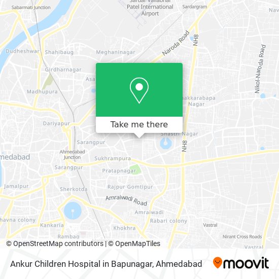 Ankur Children Hospital in Bapunagar map