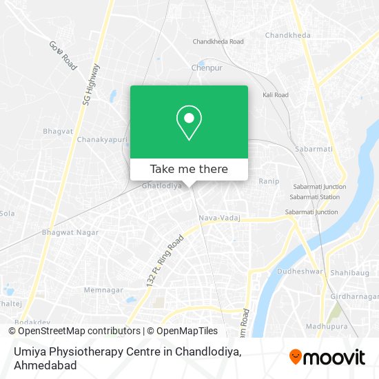 Umiya Physiotherapy Centre in Chandlodiya map