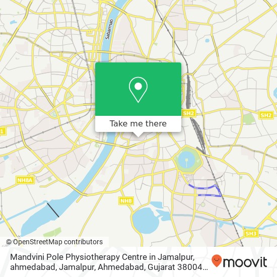Mandvini Pole Physiotherapy Centre in Jamalpur, ahmedabad, Jamalpur, Ahmedabad, Gujarat 380043, Ind map