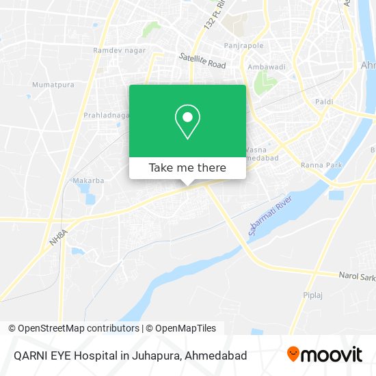 QARNI EYE Hospital in Juhapura map